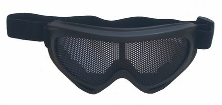 Metal Mesh Shield Goggle Type II - Zwart 