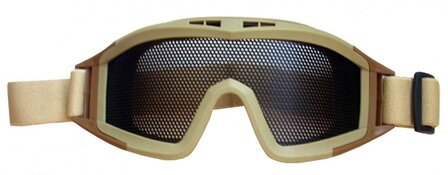 Metal Mesh Shield Goggle Type II - Zwart 